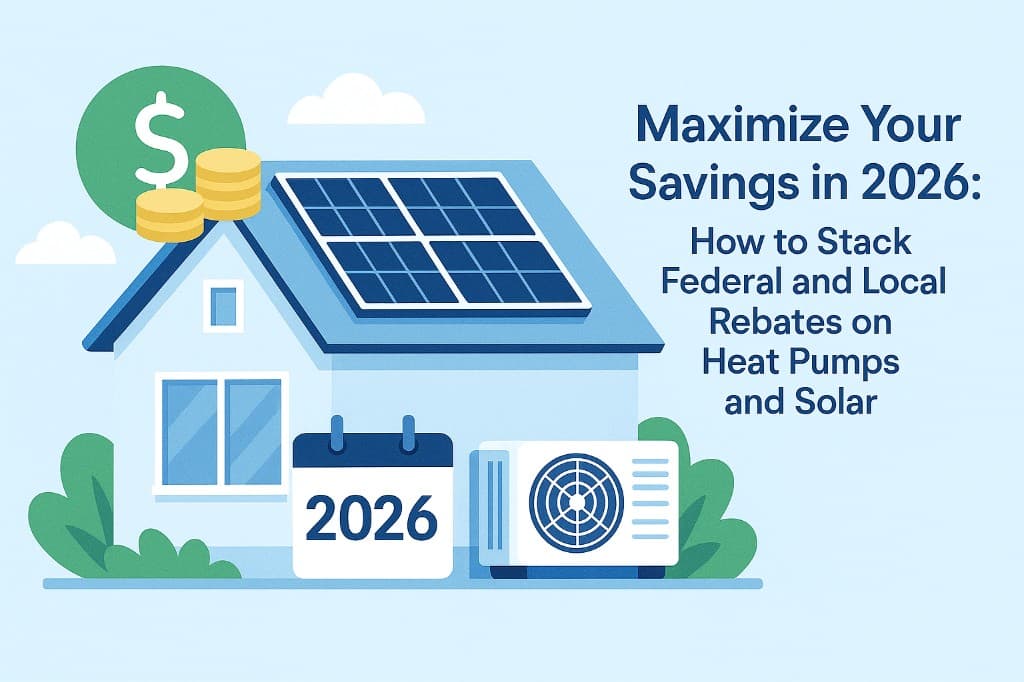 Maximize Your Savings in 2026: How to Stack Federal and Local Rebates on Heat Pumps and Solar